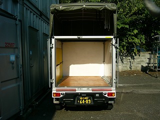 赤帽幌コンテナ車